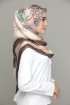 Pastel Unconditional Love - Classic Shawl-Digital Printed Square SILK 130x130 cm with Tassels