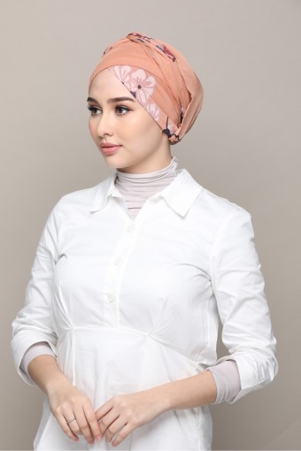 Fantasy-Cap Shawl-Printed Smooth Chiffon