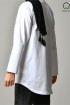 TRAVEL EXPLORE LIVE WHITE-Tshirt Pansy-Printed Cotton