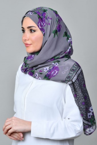 Schehrazade-Freestyle with Inner-Printed Mosaic Chiffon