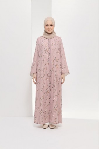DLEQA SORAYA ABAYA DUSTY PINK