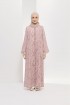 DLEQA SORAYA ABAYA DUSTY PINK