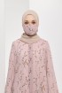 DLEQA SORAYA ABAYA DUSTY PINK