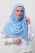 Baby Blue-Plain Mosaic Butti Chiffon