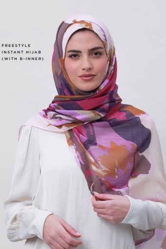 Hope-Printed Crinkled Chiffon (NEW STYLE)