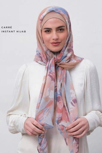 Relief-Printed Crinkled Chiffon (NEW STYLE)