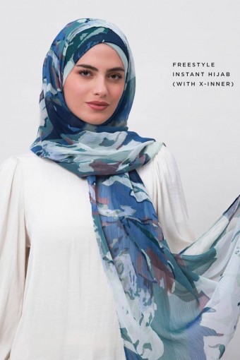 Ambition-Printed Crinkled Chiffon