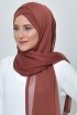 Mocha-Basic Plain Lite Chiffon