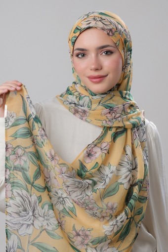 Jasmine - Printed Plus Crinkled Chiffon (NEW STYLE)