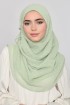 Pastel Green - Plain Mosaic Butti Chiffon (CLASSIC)