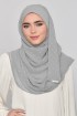 Stone Gray - Plain Mosaic Butti Chiffon (CLASSIC)