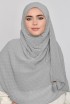 Stone Gray - Plain Mosaic Butti Chiffon (CLASSIC)