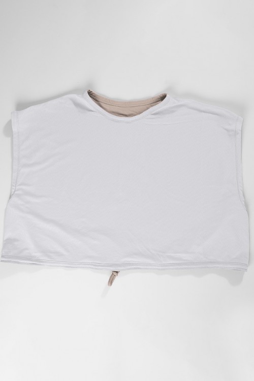 Cropped Top Reversible - Plain Dual Functional Mesh