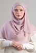 Light Mauve-Plain Crinkled Chiffon