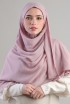 Light Mauve-Plain Crinkled Chiffon