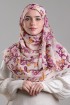 Nasir-Printed Plus Crinkled Chiffon With Foil