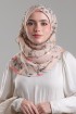 Sheikh Zayed-Printed Plus Crinkled Chiffon with Foil