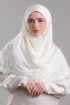 Sheikh Zayed Offwhite-Premium Plain Brasso Georgette