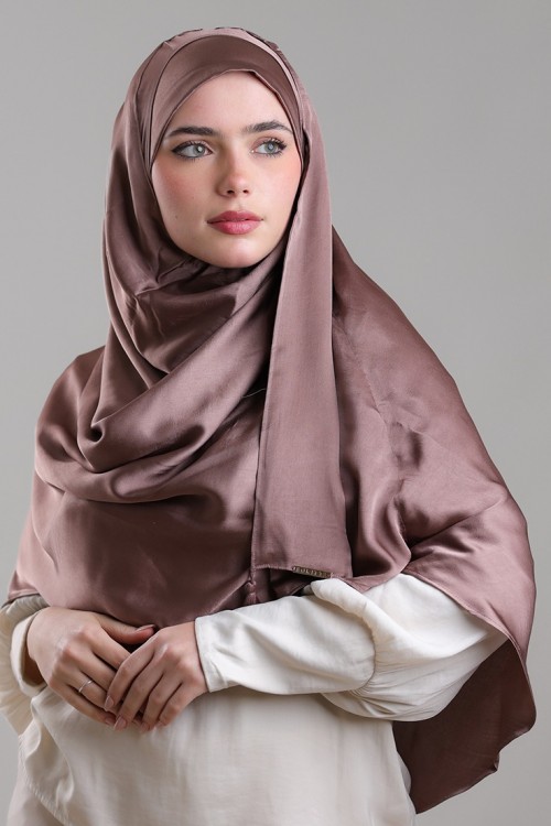 Deep Taupe Matte-Plain Matte Satin