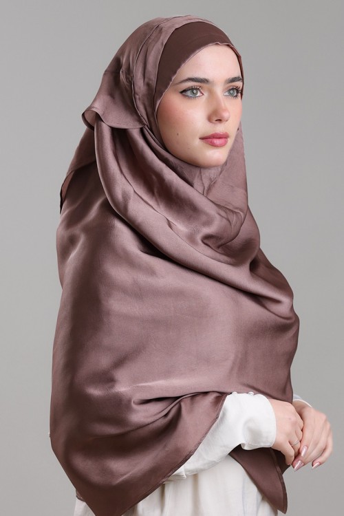 Deep Taupe Matte-Plain Matte Satin