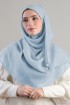 Sky Blue-Plain Crinkled Chiffon