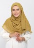 Bronze Mist-Plain Crinkled Chiffon