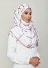 Buckle White-Printed Georgette