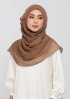 Clay - Plain With Crystals Crinkled Chiffon