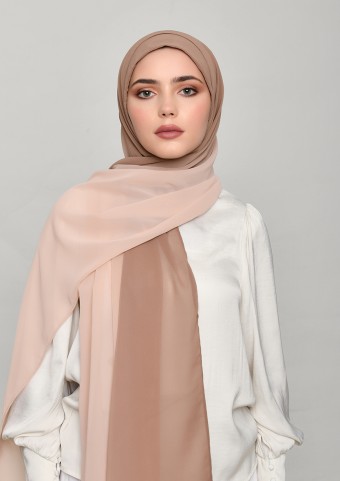 CamelNude-Plain Georgette