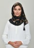 Chains Black-Printed Georgette