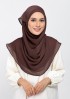 Chocolate - Plain Crinkled Chiffon