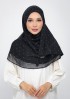 Classic Polka-Printed Plus Crinkled Chiffon