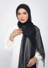 Classic Polka-Printed Plus Crinkled Chiffon