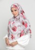 Classic Poppy-Printed Mosaic Chiffon