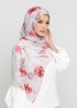 Classic Poppy-Printed Mosaic Chiffon