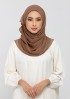 Clay-Plain Crinkled Chiffon