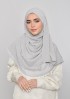 Cool Gray-Plain Mosaic Butti Chiffon