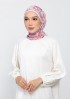 Roselle-Printed Plus Crinkled Chiffon