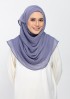 Crown Blue-Plain Crinkled Chiffon