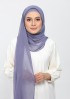 Crown Blue-Plain Crinkled Chiffon
