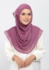 Damson Pink-Plain Crinkled Chiffon