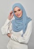 Denim Blue-Plain Mosaic Butti Chiffon