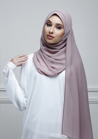Dusty Mauve-Jolie-Plain with Crystal