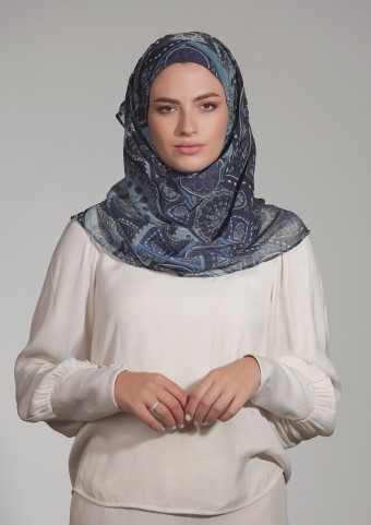 Ertugrul-Printed Crinkled Chiffon (CLASSIC STYLE)