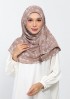 Sakina Beige-Printed Plus Crinkled Chiffon