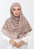 Sakina Beige-Printed Plus Crinkled Chiffon