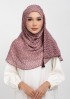 Maison B Burgundy -printed plus crinkled chiffon