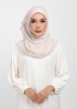 Maison B stone -printed plus crinkled chiffon