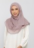 Mauve gray-Plain Crinkled Chiffon