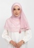 Monogram maze rose-printed plus crinkled chiffon